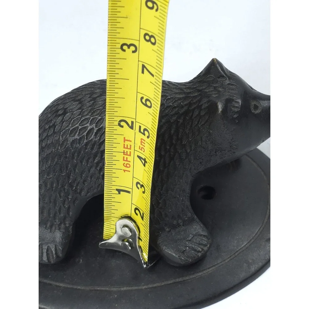 Vtg Cast Iron Antique Style Bear Door‎ Knocker 1LB 12oz 4.5